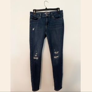 Levi’s 711 Skinny Distressed Jeans